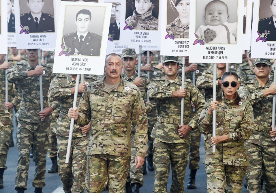 Vətən müharibəsi şəhidlərinin xatirəsinə Bakıda yürüş, 27 sentyabr 2021
